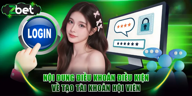 Nội dung điều khoản điều kiện về tạo tài khoản hội viên