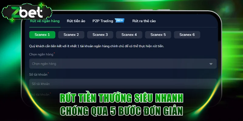 Rút tiền thưởng siêu nhanh chóng qua 5 bước đơn giản