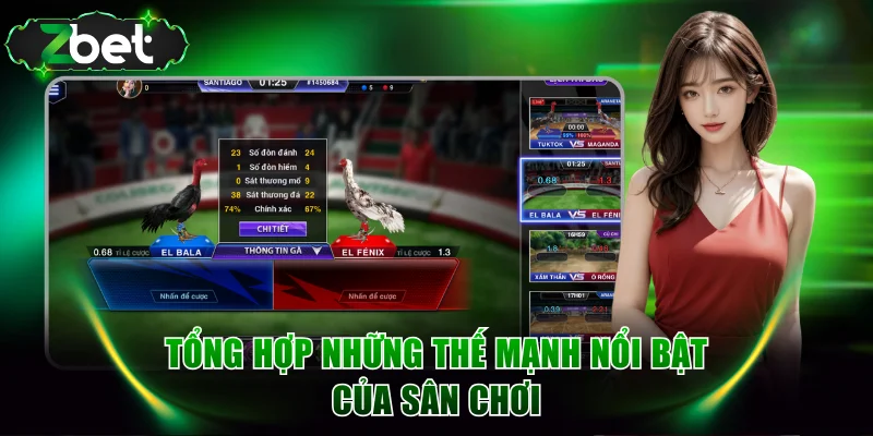 Tổng hợp những thế mạnh nổi bật của sân chơi đá gà ZBET